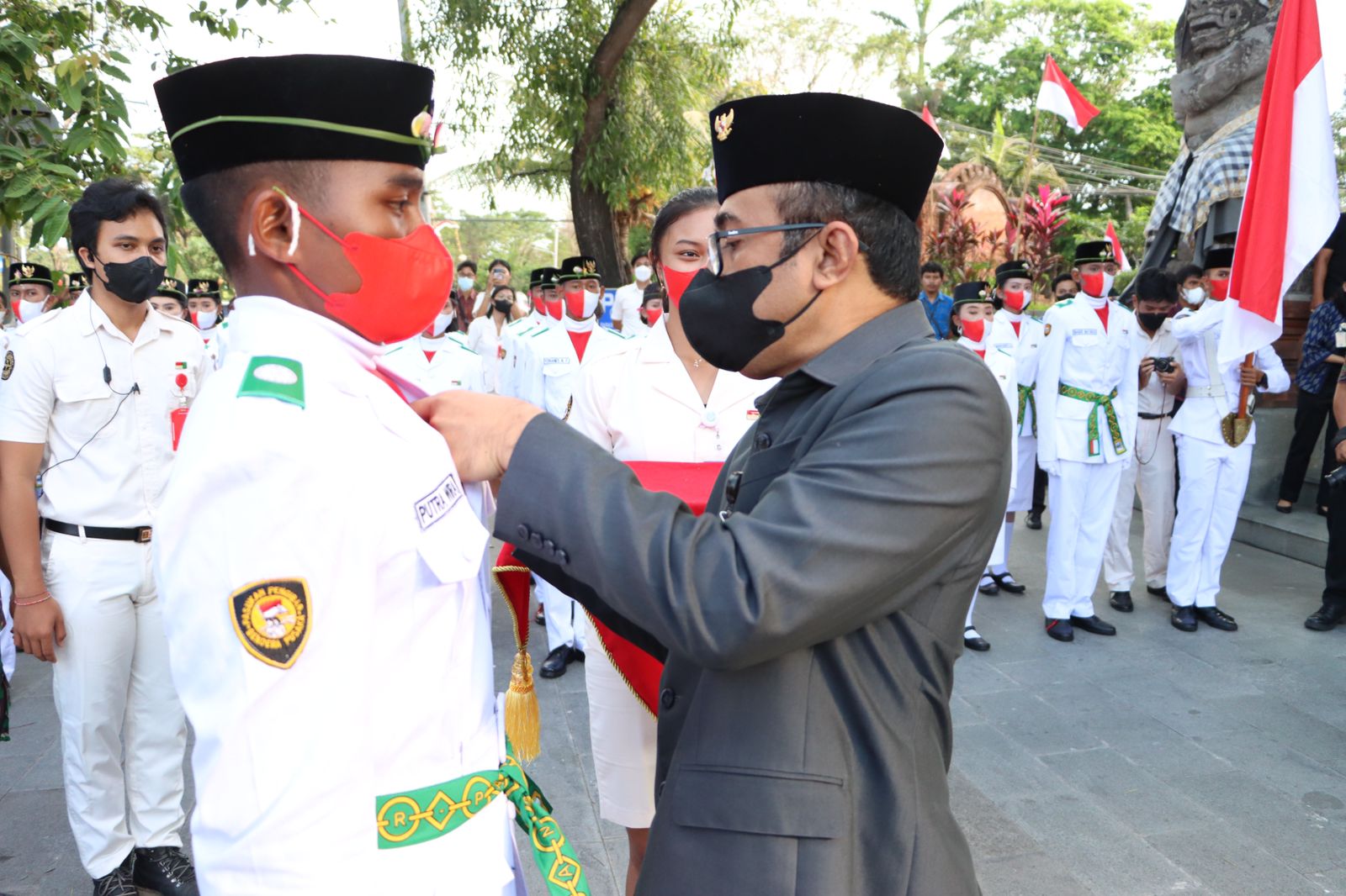 Wali Kota Jaya Negara Kukuhkan 78 Paskibraka Kota Denpasar