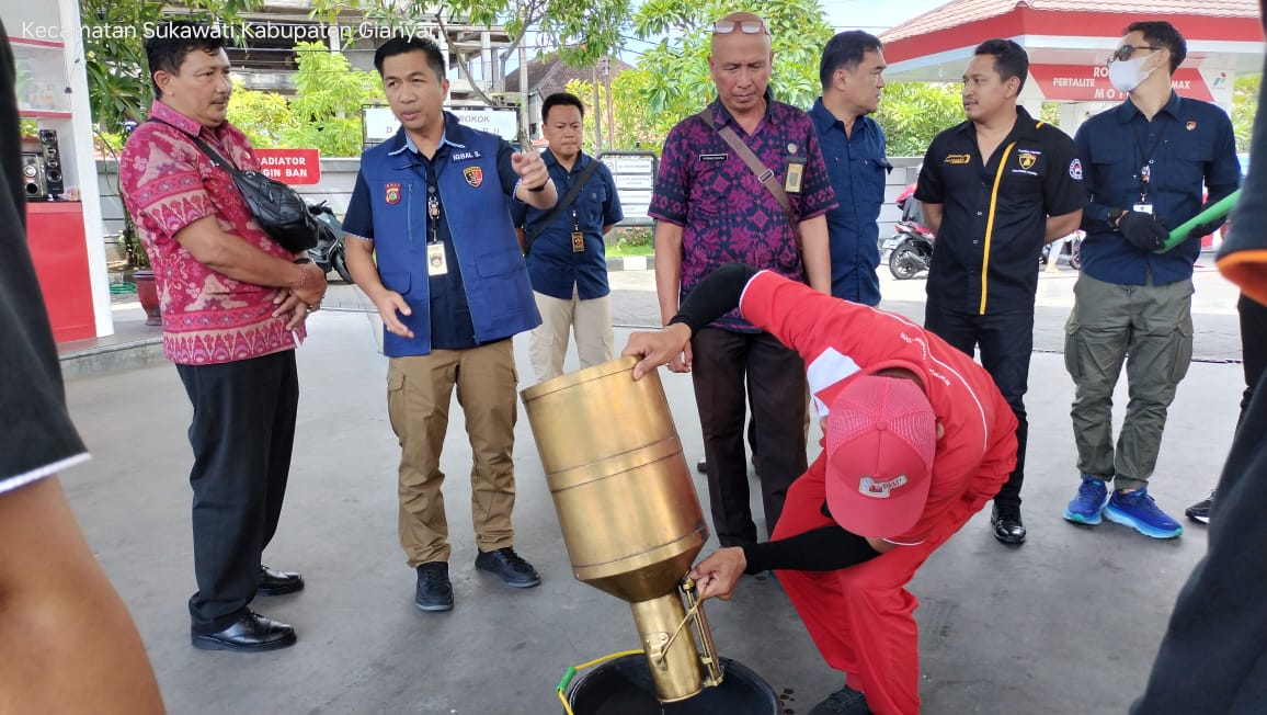 Antisipasi Kecurangan, Polda Bali Sidak SPBU Sasar Jl. WR. Supratman dan Gatsu Timur