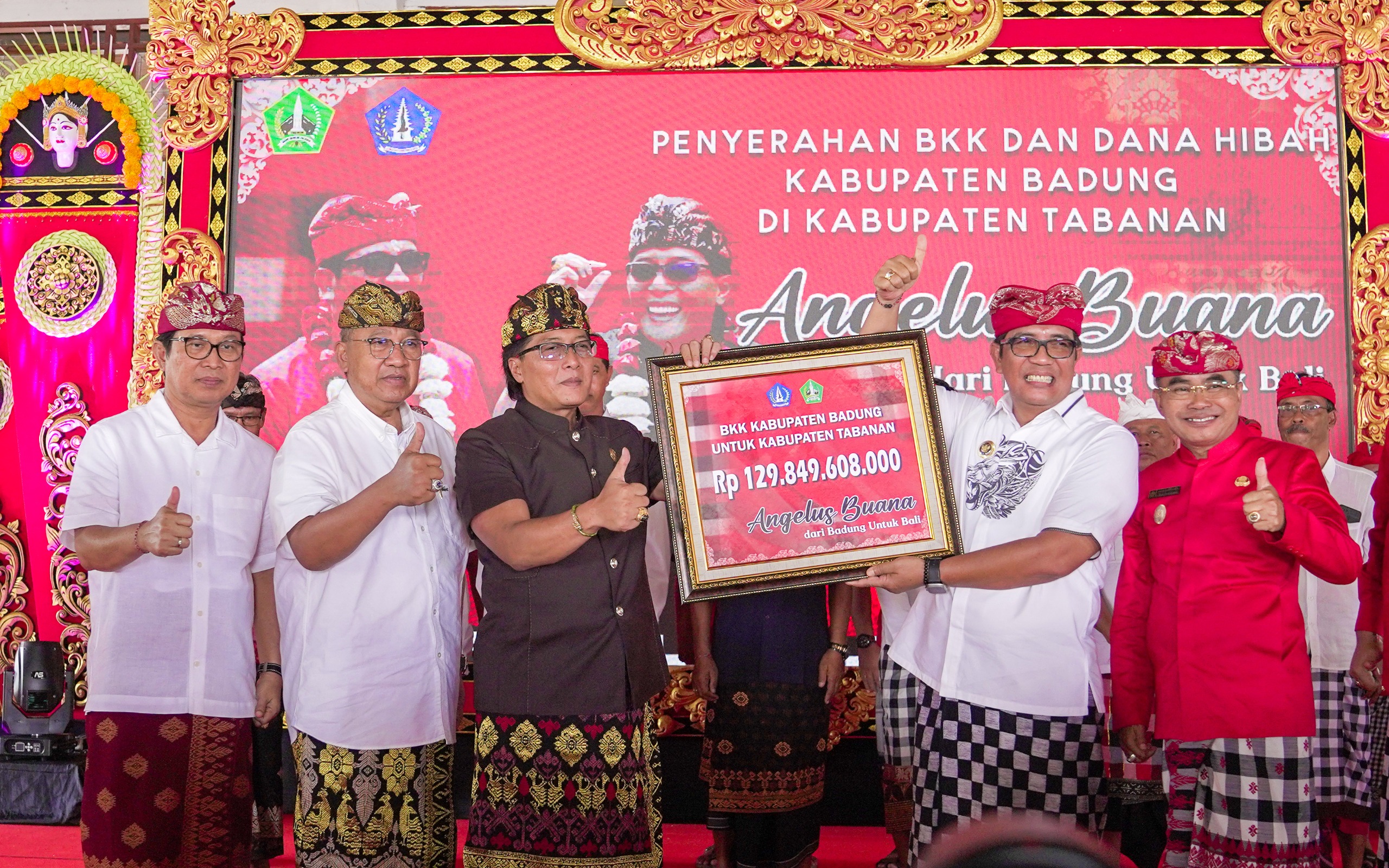 Lanjutkan Program Angelus Buana, Badung Salurkan BKK dan Hibah Rp232 Miliar di Tabanan 
