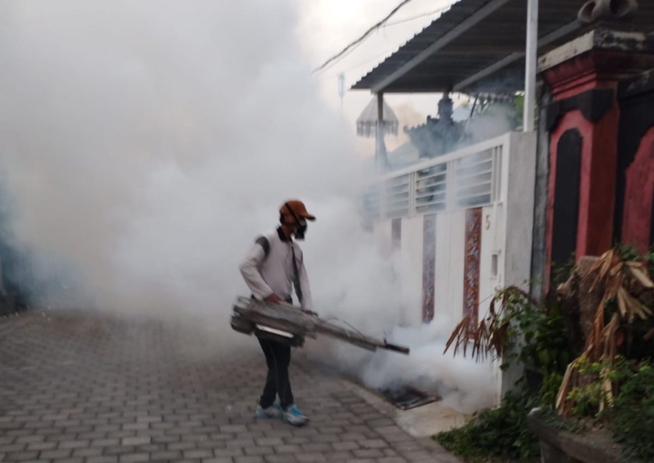 Tekan Kasus DBD, Pemkot Denpasar Laksanakan Fogging Focus di Kelurahan Penatih