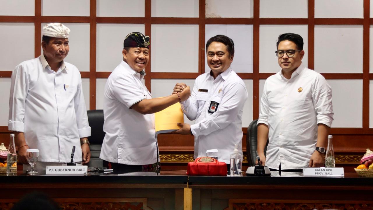 Sampaikan Hasil Pemeriksaan, Pj. Gubernur Mahendra Jaya Apresiasi Kinerja BPK