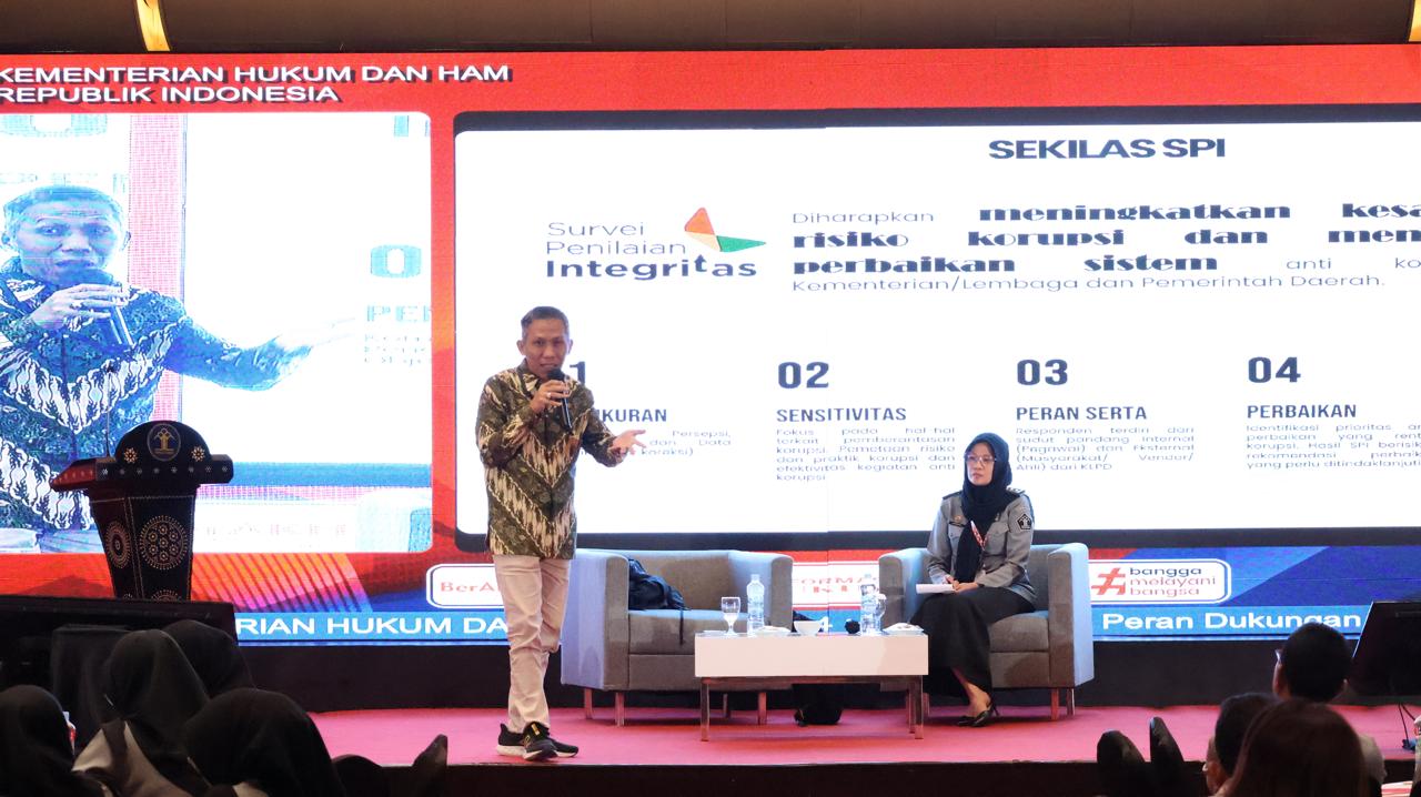Bangun Budaya Integritas, Kemenkumham RI Gandeng KPK Berikan Sosialisasi