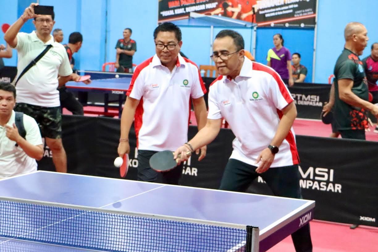 Walikota Jaya Negara Buka Turnamen Tenis Meja Hari Pajak 2024