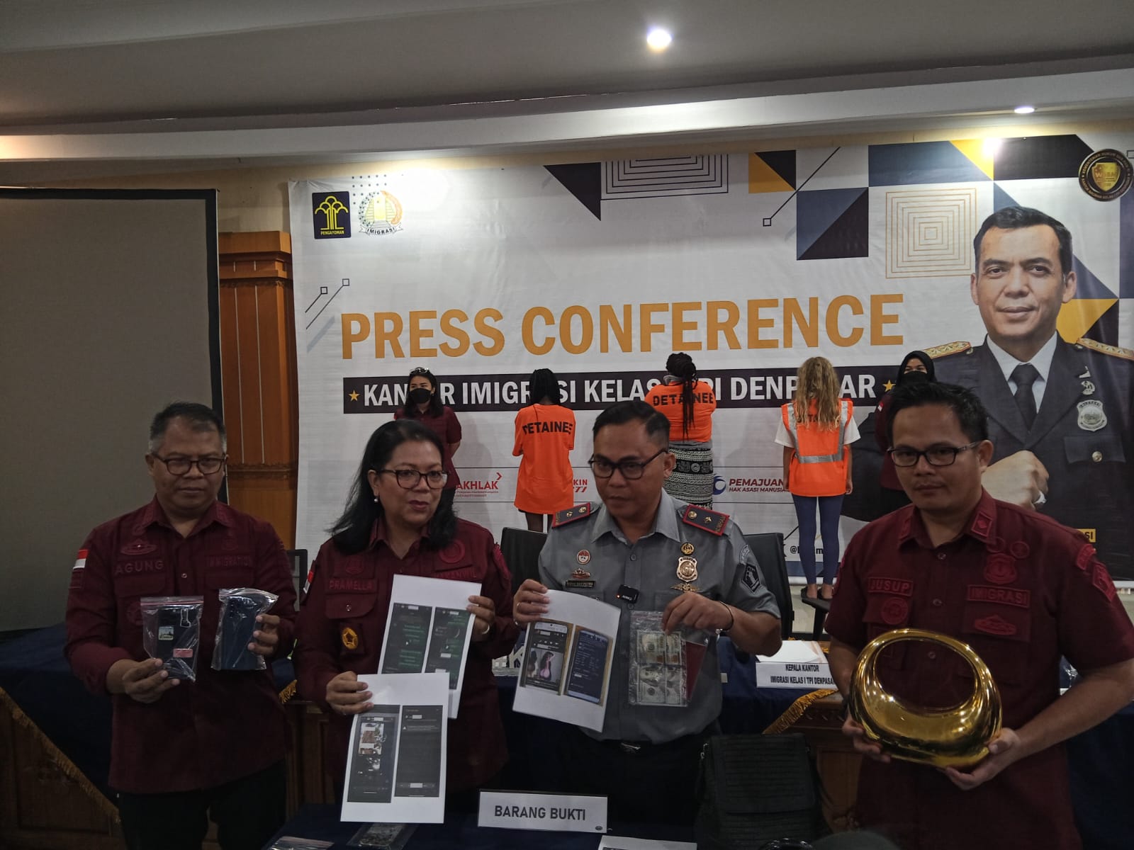 Gelar Operasi, Imigrasi Denpasar Amankan Tiga WNA Diduga PSK
