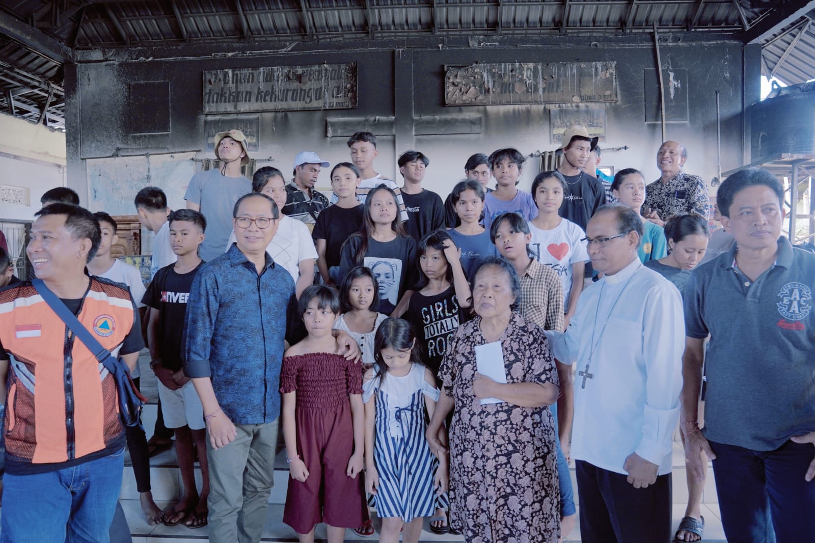 Wabup Suiasa Tinjau Kebakaran Panti Asuhan Wisma Anak Harapan, Dalung