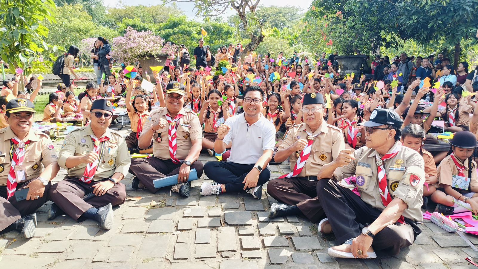 Hari Pramuka, Wawali Arya Wibawa Tinjau Lomba di Taman Kota Lumintang