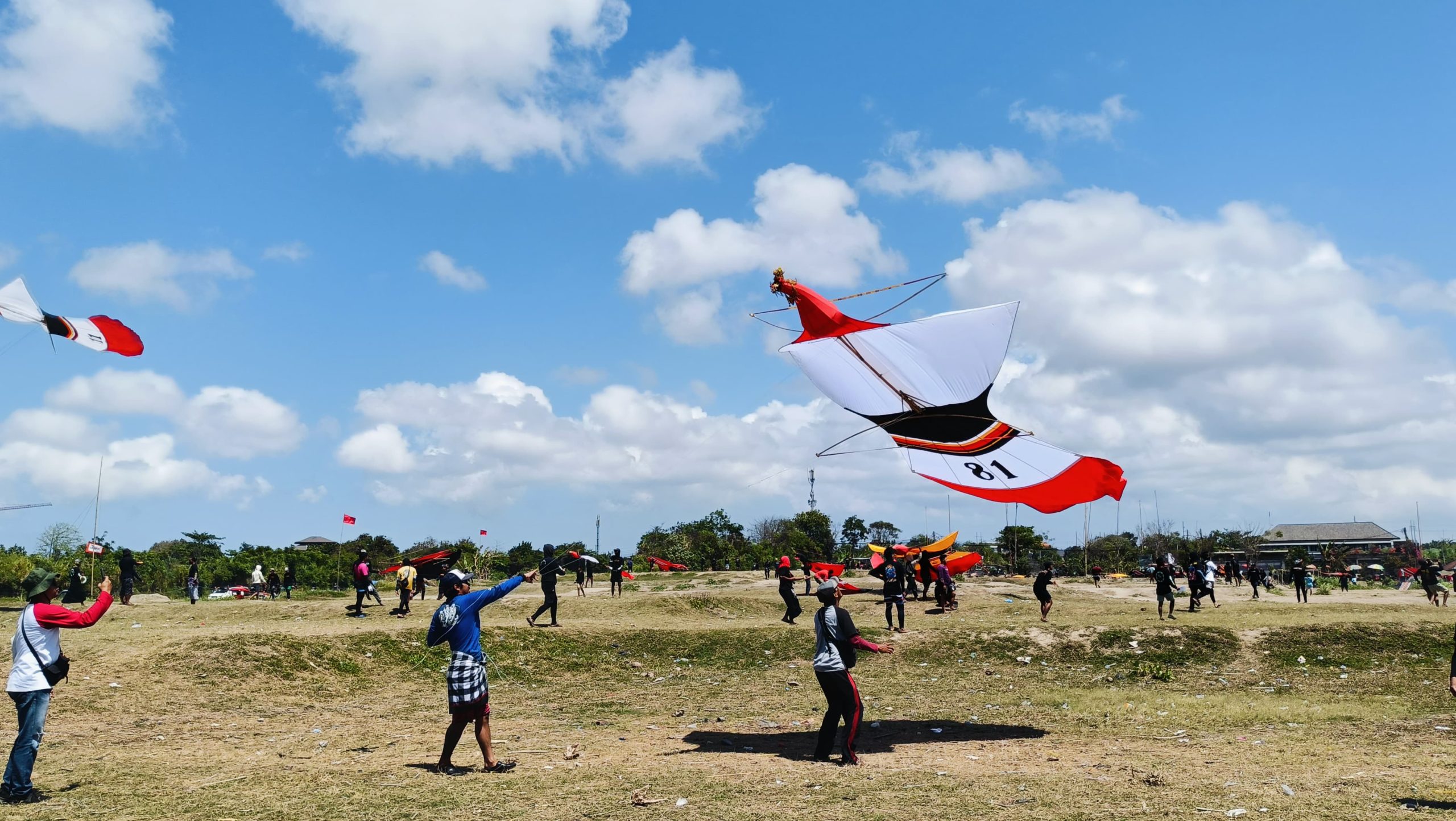 Hari Pertama, 370 Layangan Tradisionl Khas Bali Ramaikan Kite Festival VLVI