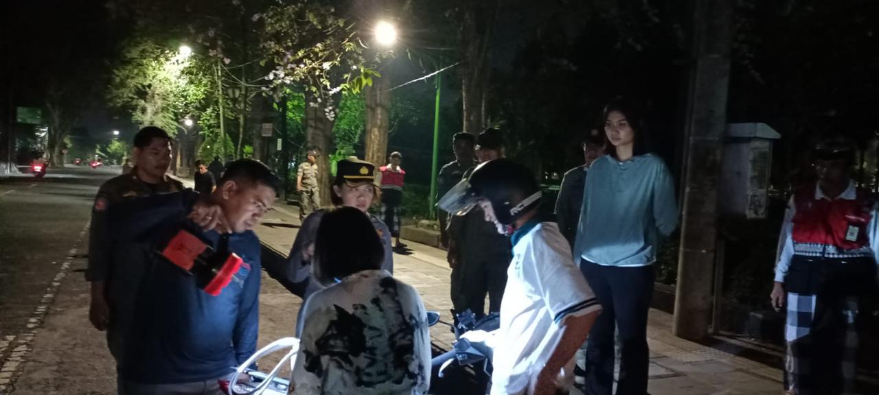 Jaga Keamanan dan Kenyamanan, Satpol PP Kota Denpasar Gelar Patroli