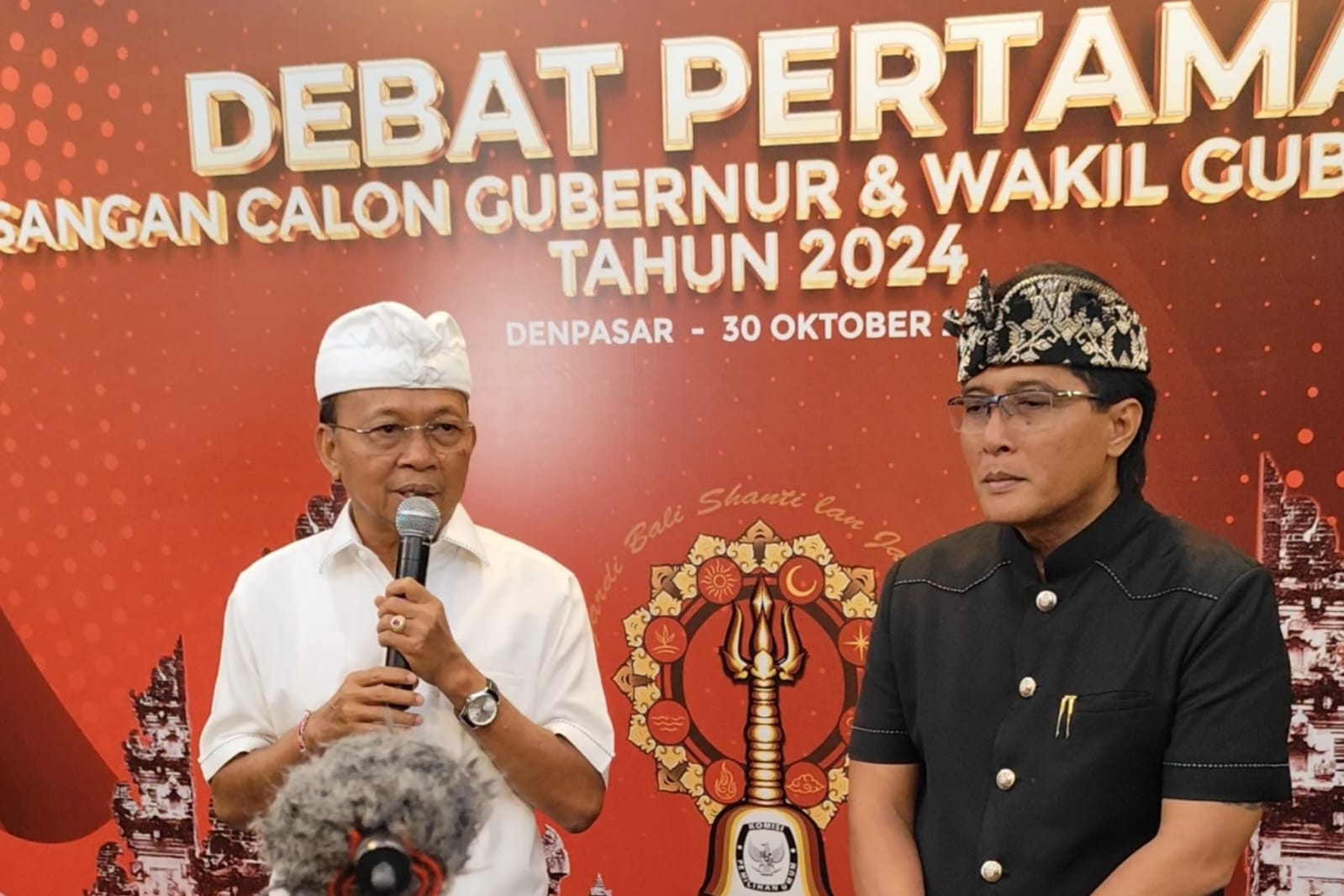 Debat Perdana, Koster-Giri Presentasi Animasi Pembangunan Infrastruktur Jalan Cegah Kemacetan Beberapa Titik Krusial di Bali