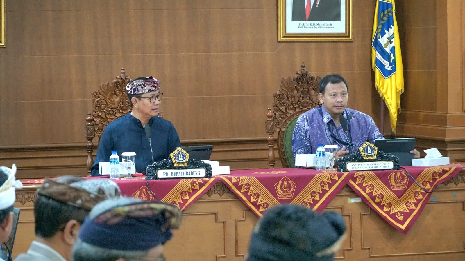 Plt. Bupati Suiasa Paparkan Capaian Pemenuhan Indikator Kabupaten Antikorupsi