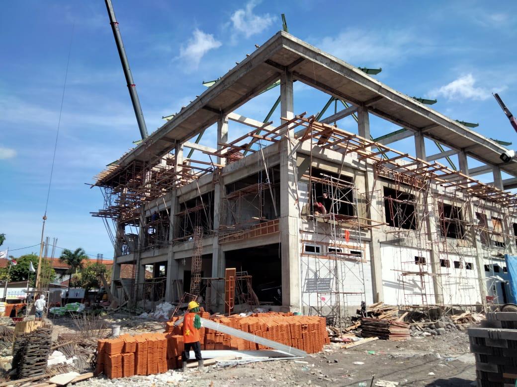 Progres Pembagunan Fisik Puskesmas Ibu dan Anak Denpasar Barat Capai 55,48 Persen