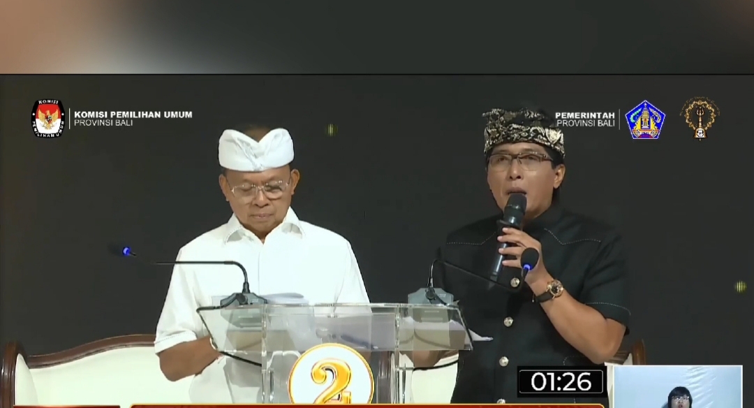 Koster-Giri Yakini Debat Pilgub Bali Beri Gambaran Krama Pilih Pemimpin Terbaik