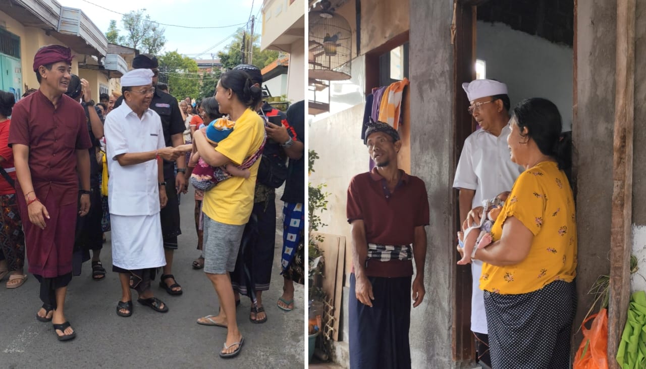 Koster Diarak Ribuan Warga Keliling Kampung Baru Saat Simakrama, Dinilai Sempurna pada Debat Pilgub Bali