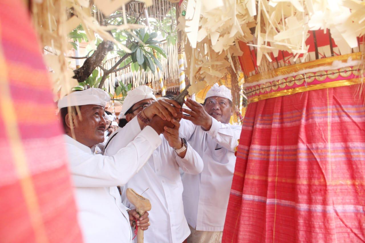 Karya Padudusan Agung lan Ngenteg Linggih di Pura Agung Jagatnatha Denpasar Masineb
