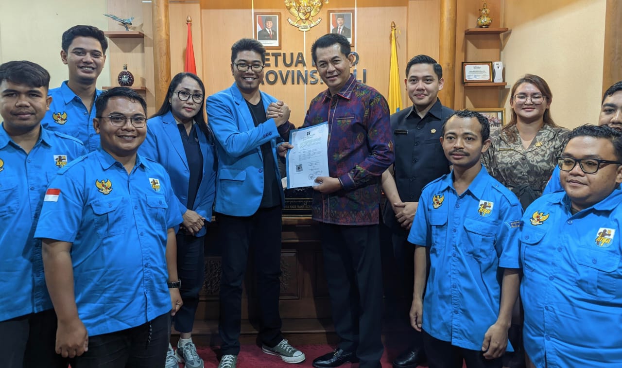 Sampaikan Aspirasi, DPD KNPI Bali Temui Ketua DPRD Bali Dewa Jack