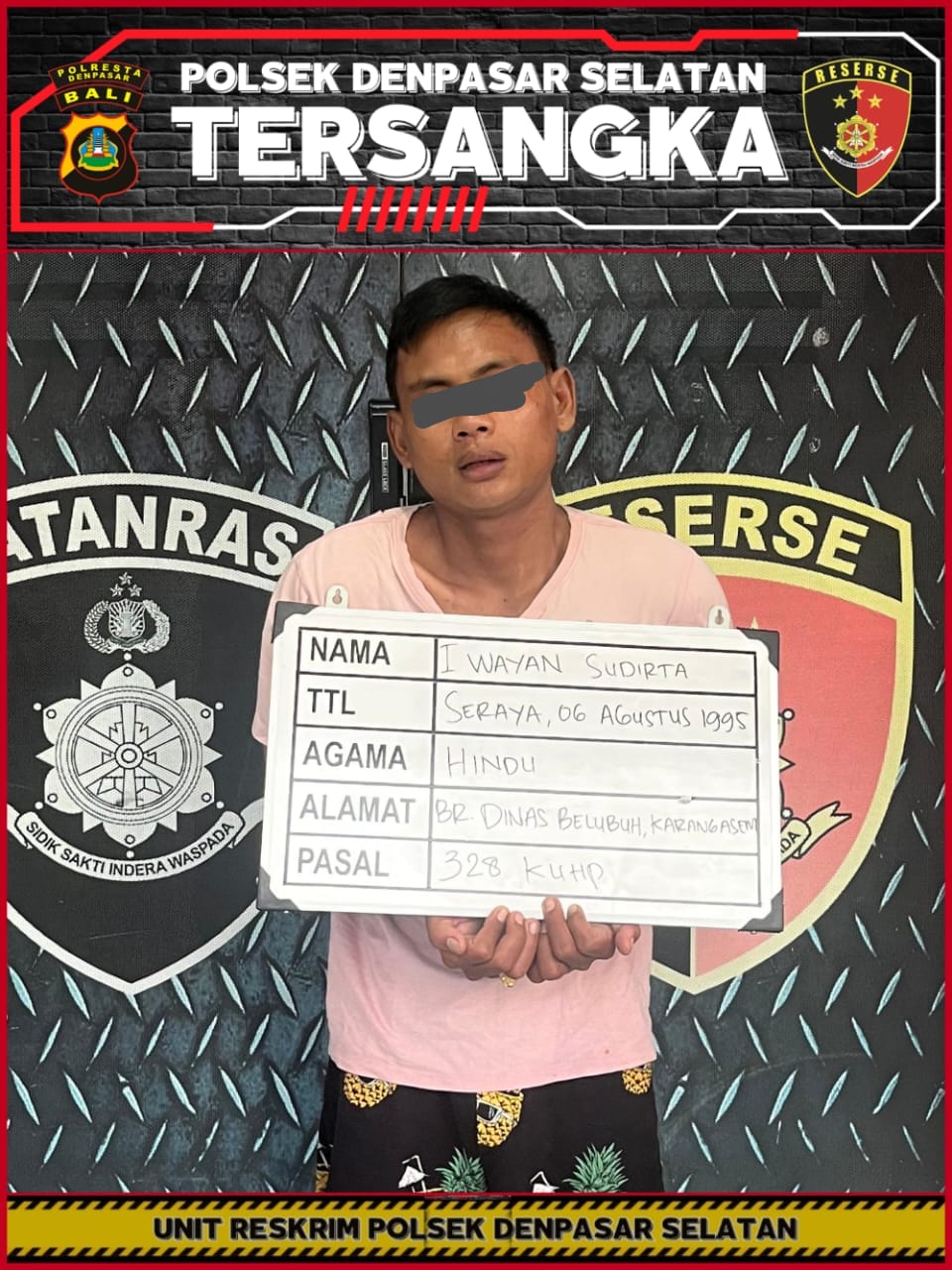 Culik Anak SD dan Minta Tebusan 100 Juta, Pria Asal Seraya Dibekuk Polsek Densel