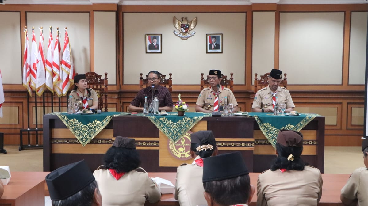 Wabup Suiasa Ramah Tamah Dengan Gerakan Pramuka Kwarcab Badung