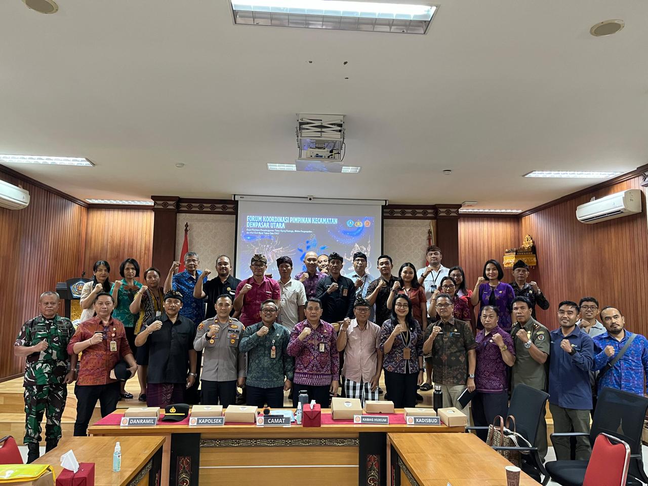 Forkopimcam Denut Gelar Rakor Pelaksanaan Malam Pangerupukan dan Nyepi Tahun Caka 1947