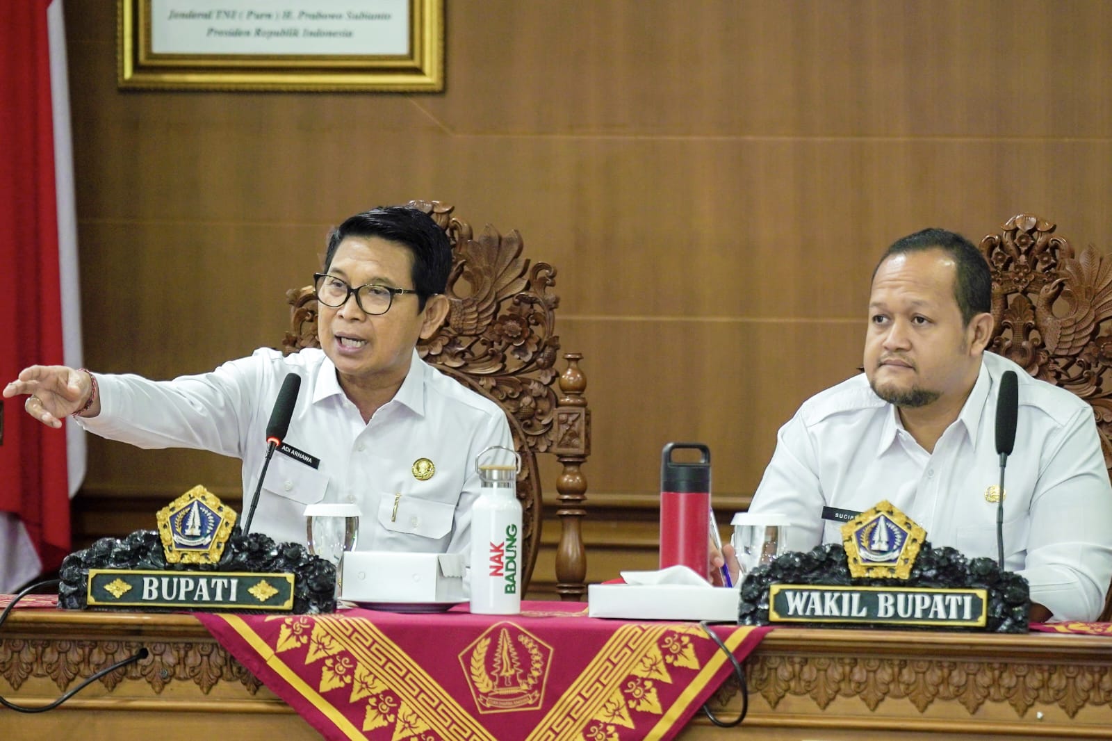 Bupati Adi Arnawa dan Wabup Alit Sucipta Pimpin Rakor Penjabaran Visi Misi