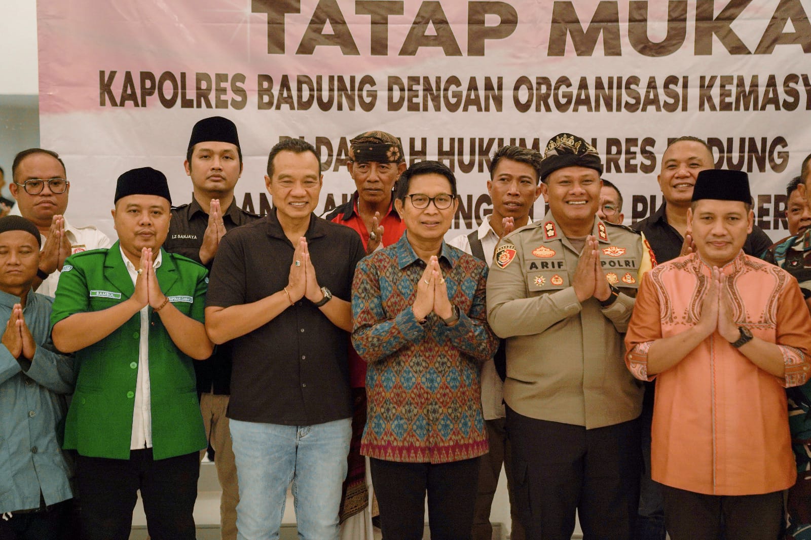Jaga Keamanan, Bupati Adi Arnawa Hadiri Tatap Muka Kapolres Badung dengan Ormas