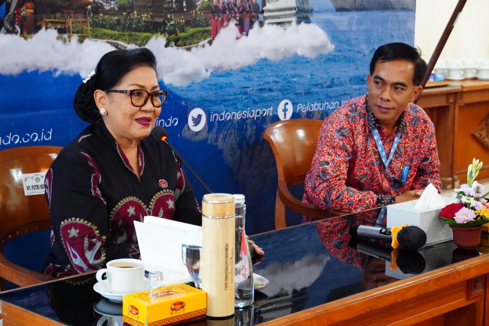 Ny Putri Koster Ajak Pelindo Sinergi Wujudkan Bali Bersih Sampah