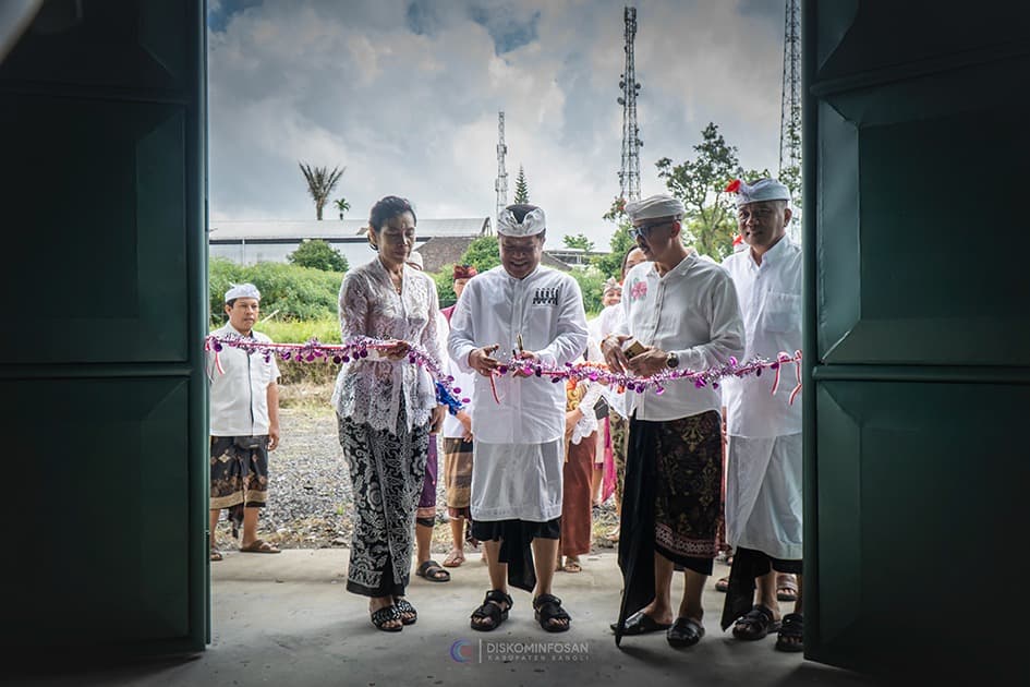 Bupati Bangli Resmikan Gedung Sentra IKM Bambu di Desa Tiga