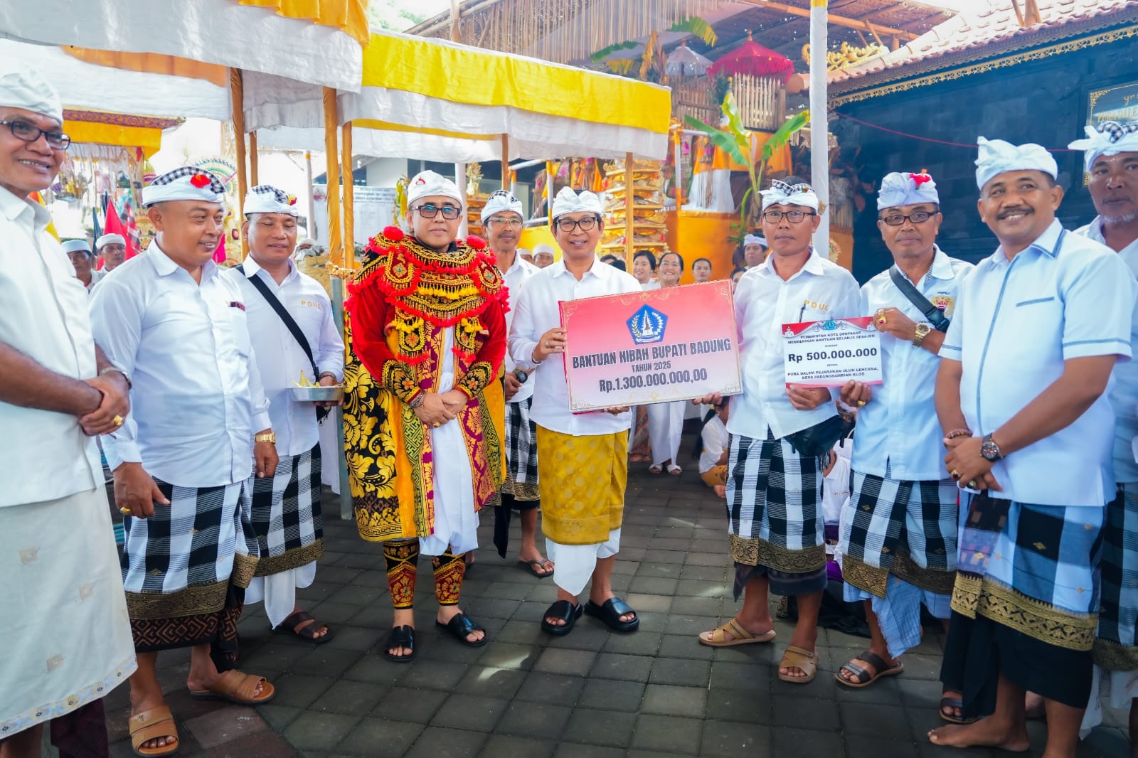 Bupati Badung Hadiri Karya Ngenteg Linggih di Pura Dalem Pejarakan Ulun Lencana