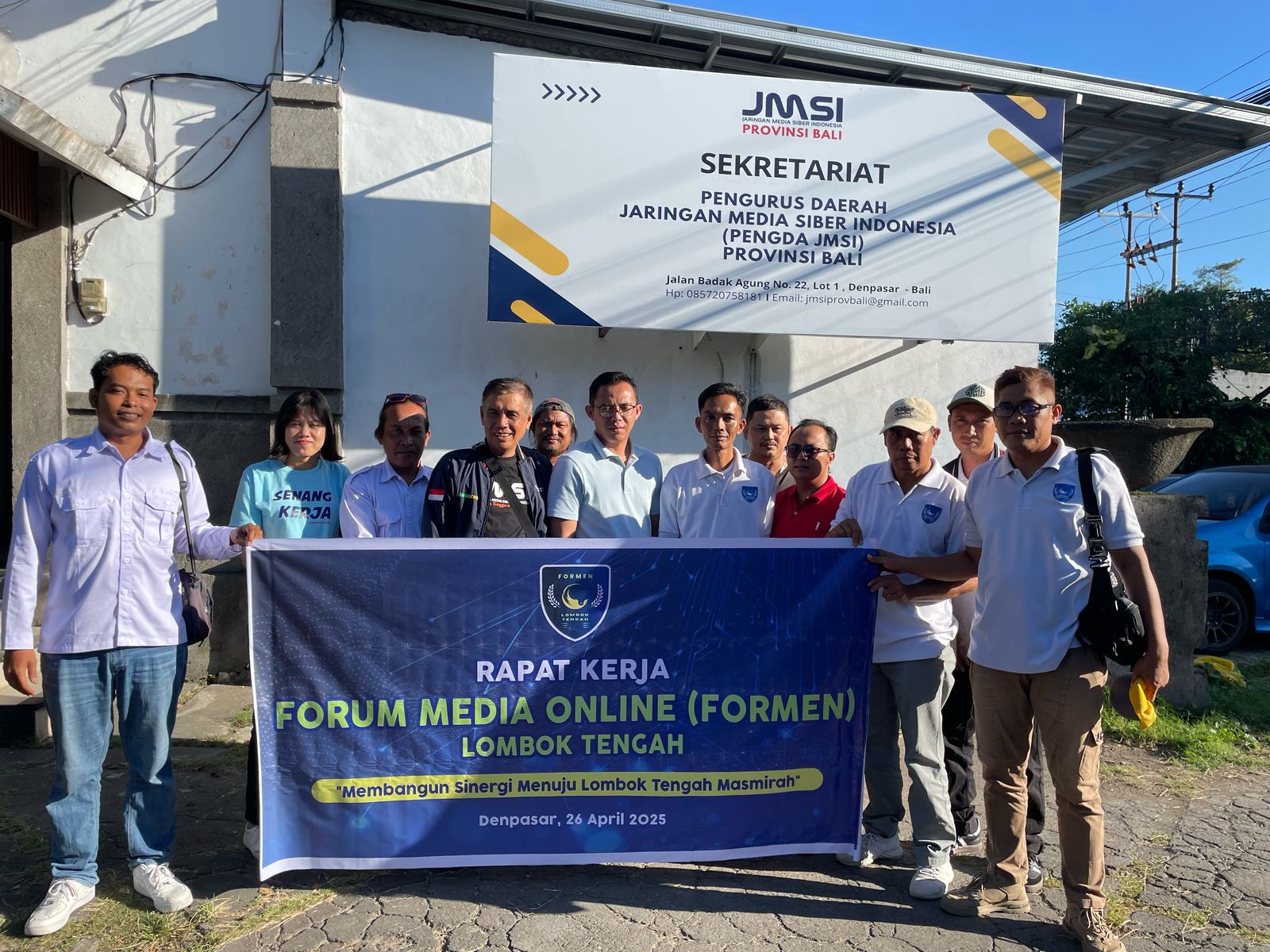 Bahas Isu Media, JMSI Bali Terima Kunjungan Media Online Loteng