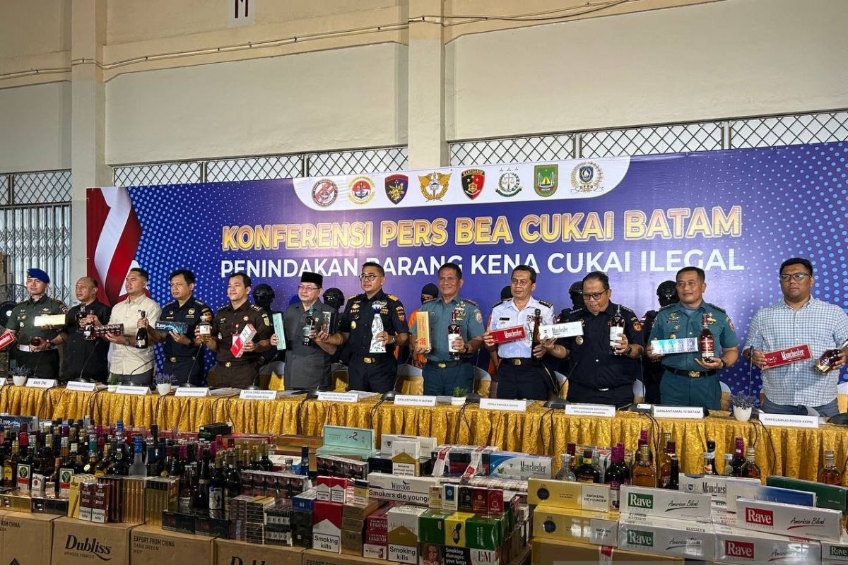 Bea Cukai Batam Cegah Kerugian Negara Rp18,9 Miliar dari Barang Kena Cukai Ilegal
