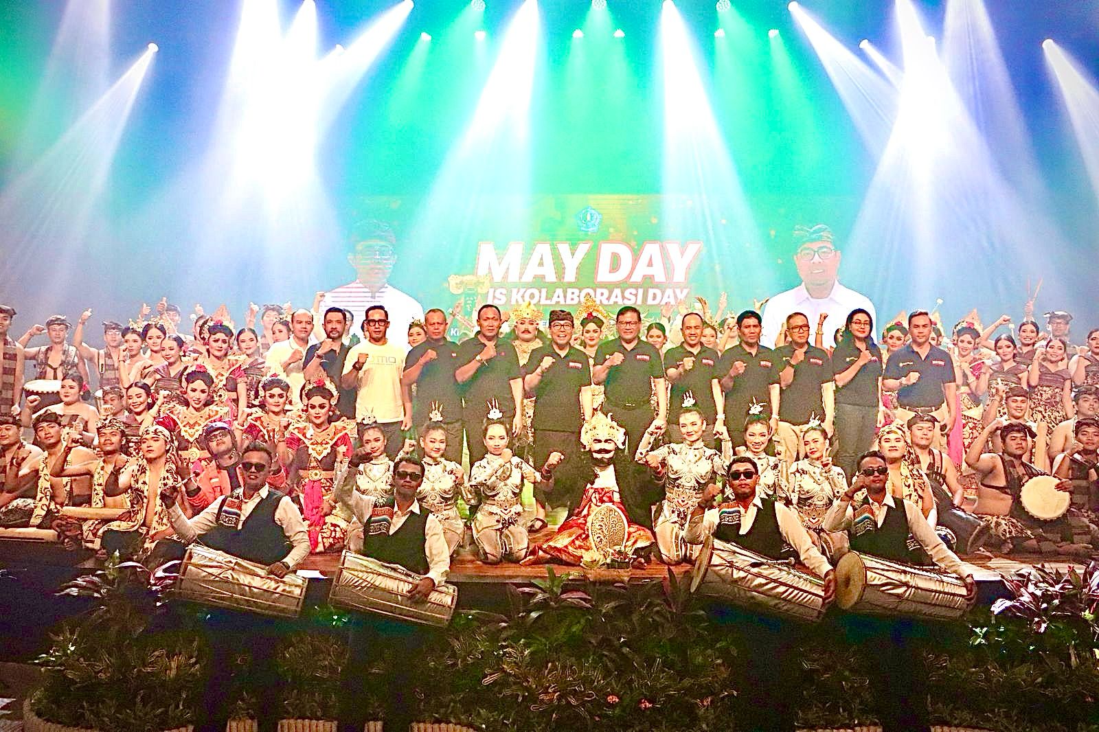 Peringati ”May Day’’, Pemkot Denpasar Libatkan 85 Perusahaan Buat Garapan Kolosal Jaya Wira Wibawa