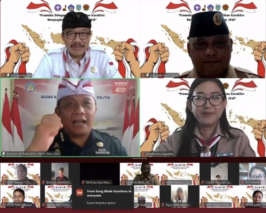 Kwarda Bali Dorong Pramuka Jadi Pilar Pendidikan Karakter Menuju Indonesia Emas 1945