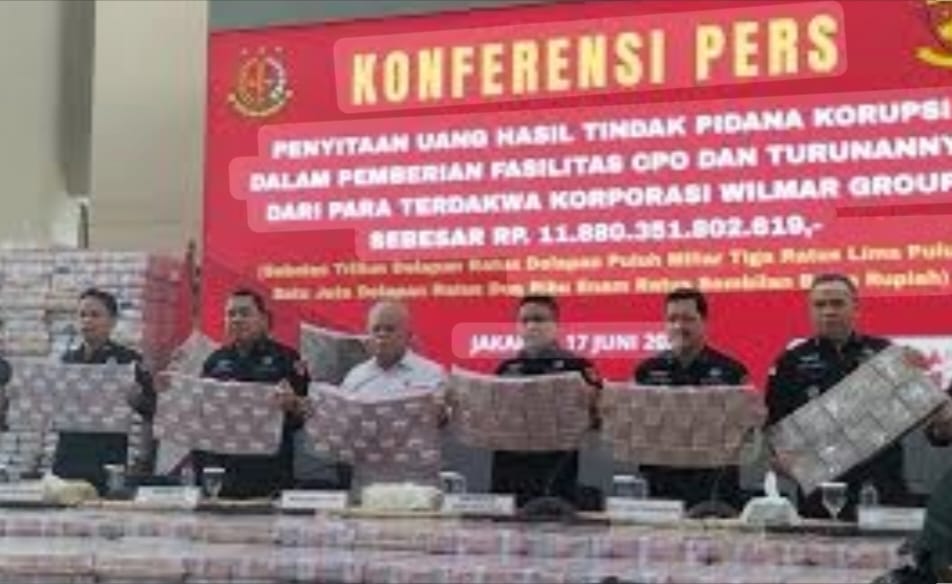 Kasus Korporasi CPO, Kejagung Sita Uang Rp11 Triliun dari PT Wilmar Group