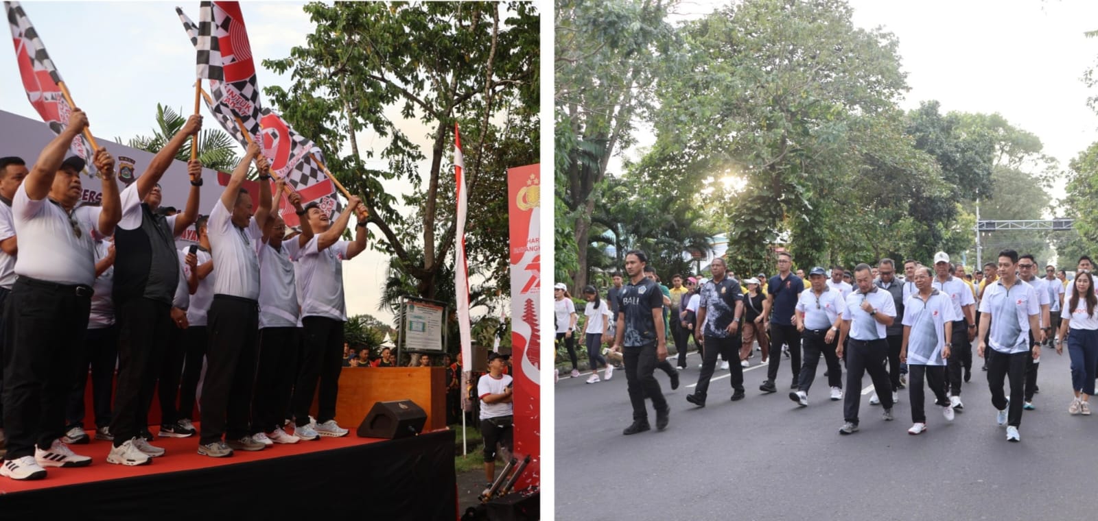 Lepas Jalan Sehat Hari Bhayangkara Ke-79, Gubernur Koster: Bukti Soliditas TNI, Polri, dan Masyarakat Bali