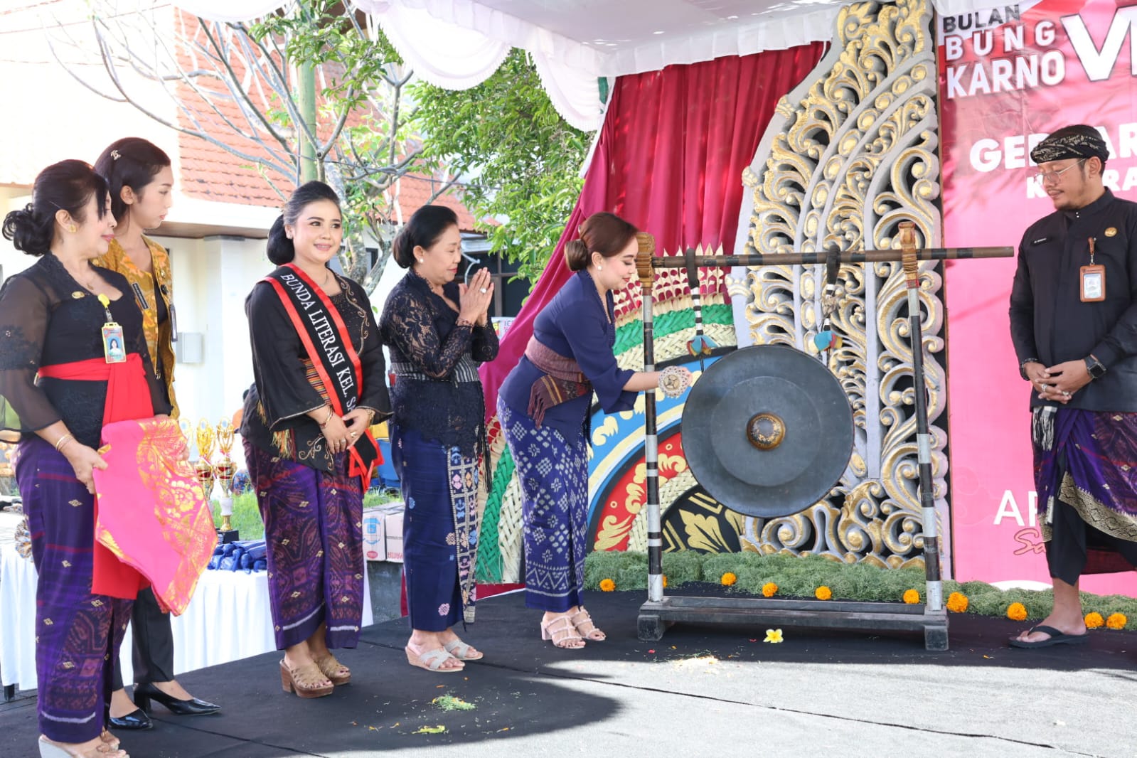 Ny. Ayu Kristi Arya Wibawa Buka Gebyar Literasi Kelurahan Sanur