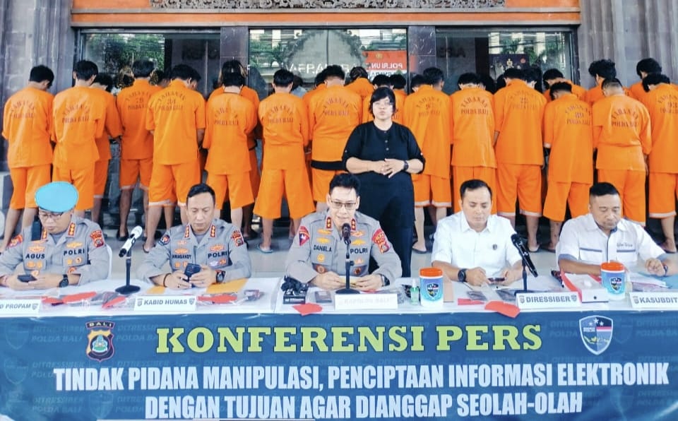 Polda Bali Amankan 38 Pelaku Sindikat Penipuan Online