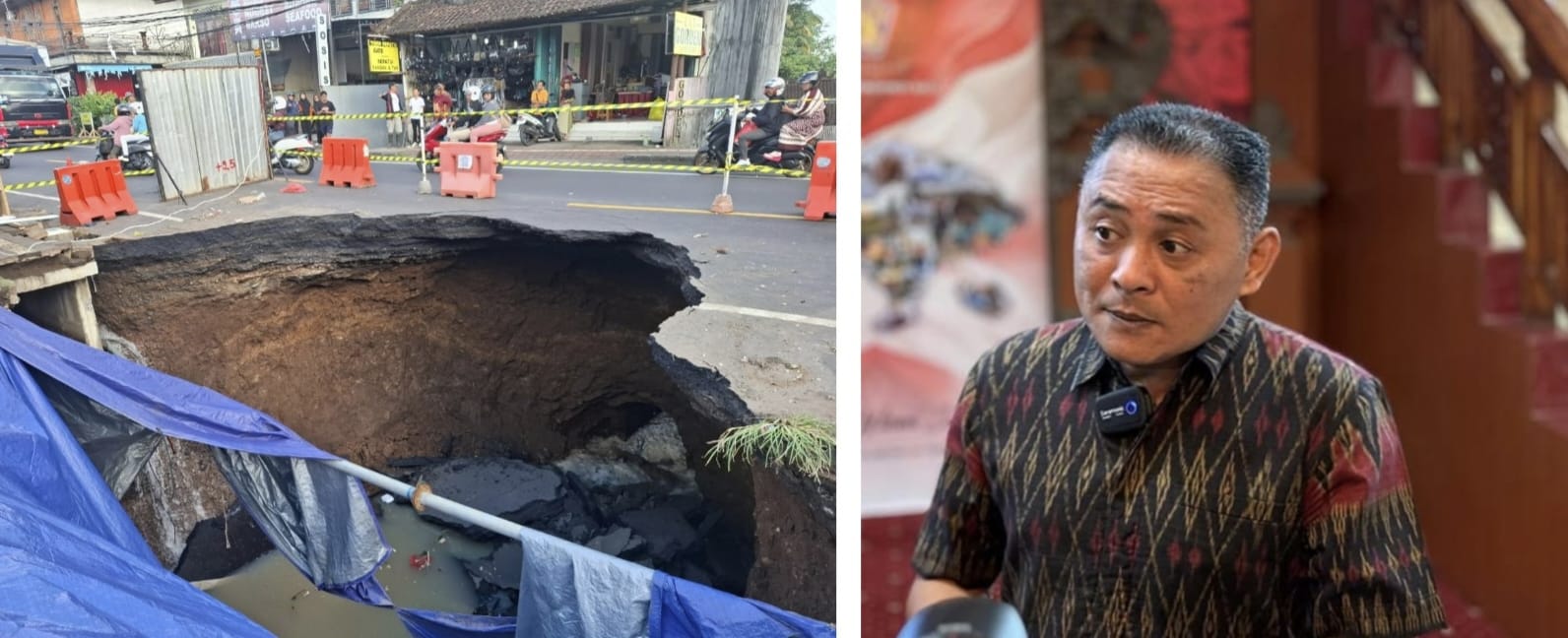Longsor di Depan Pasar Bajera, Pemerintah Segera Tangani Kerusakan Jalan Nasional