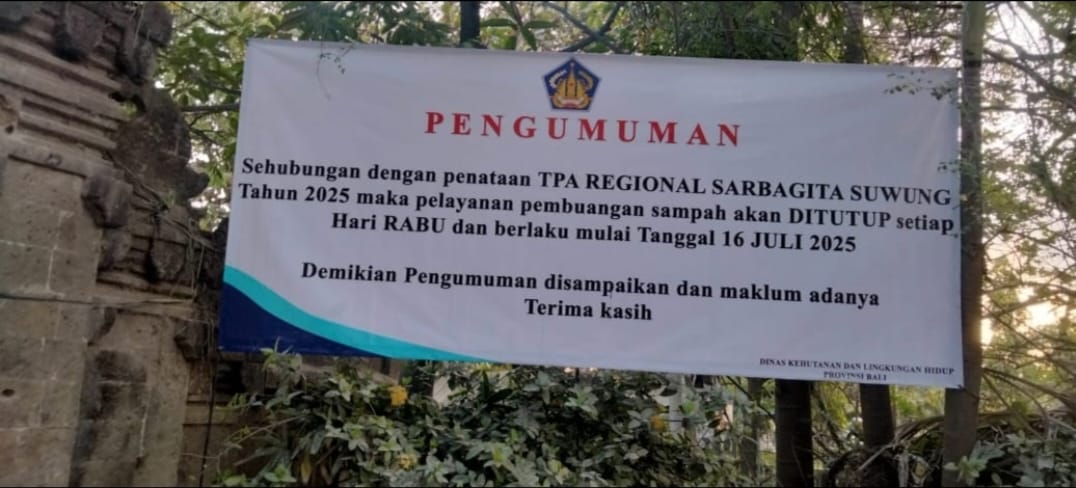 Dukung Penataan dan Penghentian Sistem Open Dumping, TPA Regional Sarbagita Ditutup Setiap Rabu
