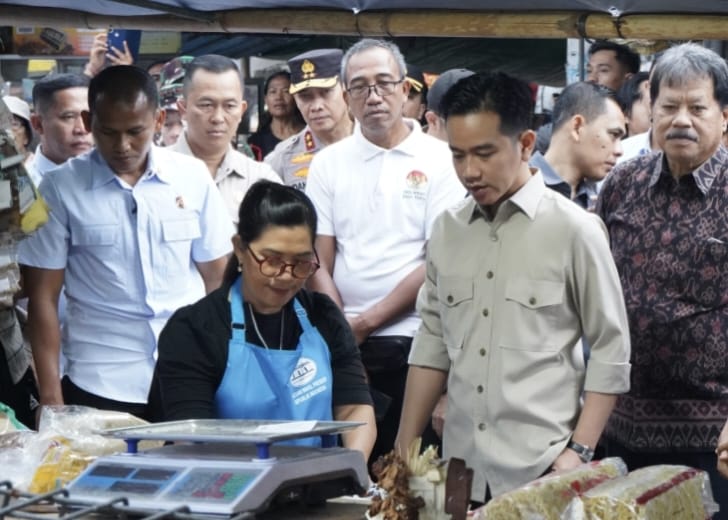 Pantau Harga Kebutuhan Pokok, Wapres Gibran Tinjau Pasar Dauh Pala Tabanan