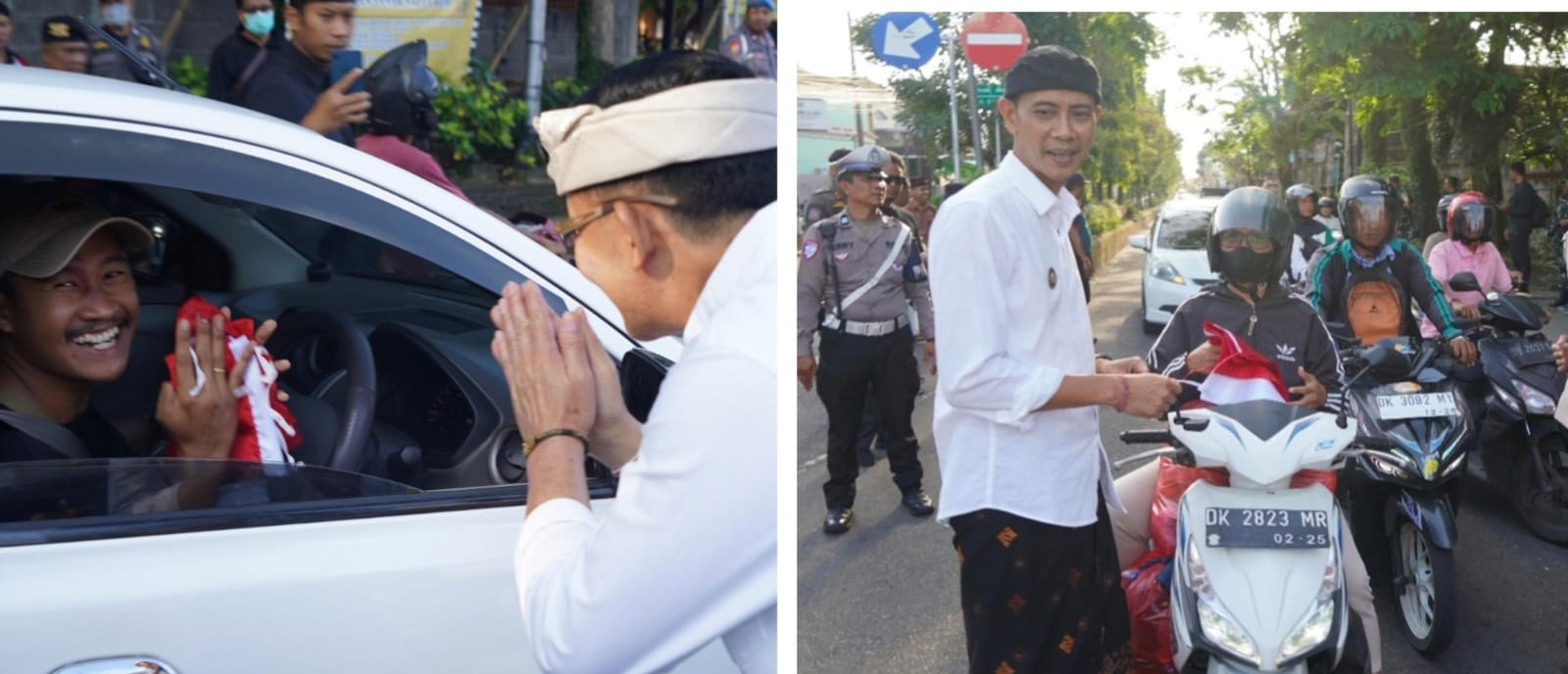 Semarakkan HUT Ke-80 RI, Pemkab Klungkung Bagikan Bendera Merah Putih