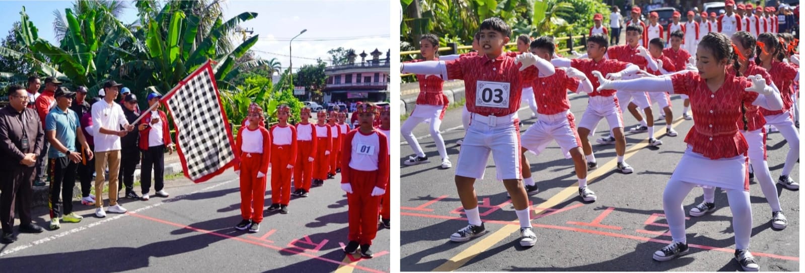 Meriahkan HUT Ke-80 RI, Lomba Gerak Jalan Indah SD Diikuti 32 Regu dari Tiga Kecamatan