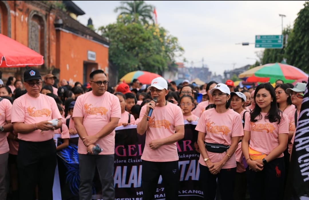 Bupati Satria Hadiri HUT Ke-75 SDN 1 Semarapura Kangin