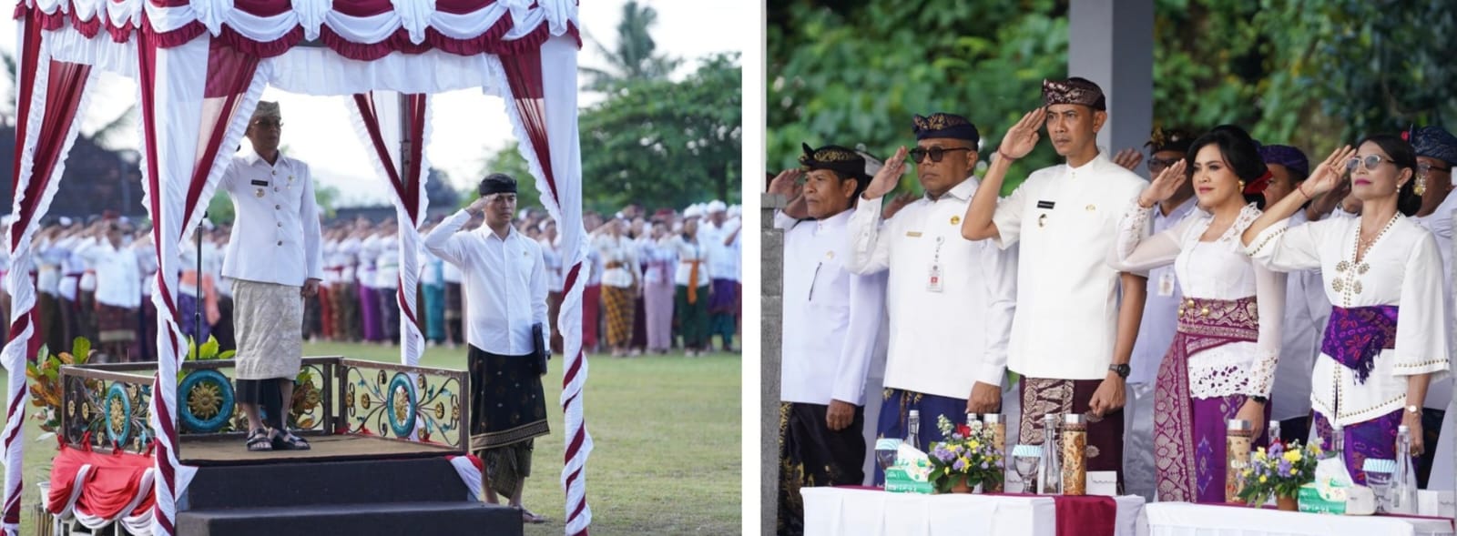 Upacara Peringatan Hari Jadi Provinsi Bali Ke-67, Bupati Satria Kuatkan Sinergi Pemerintah Daerah dengan Provinsi