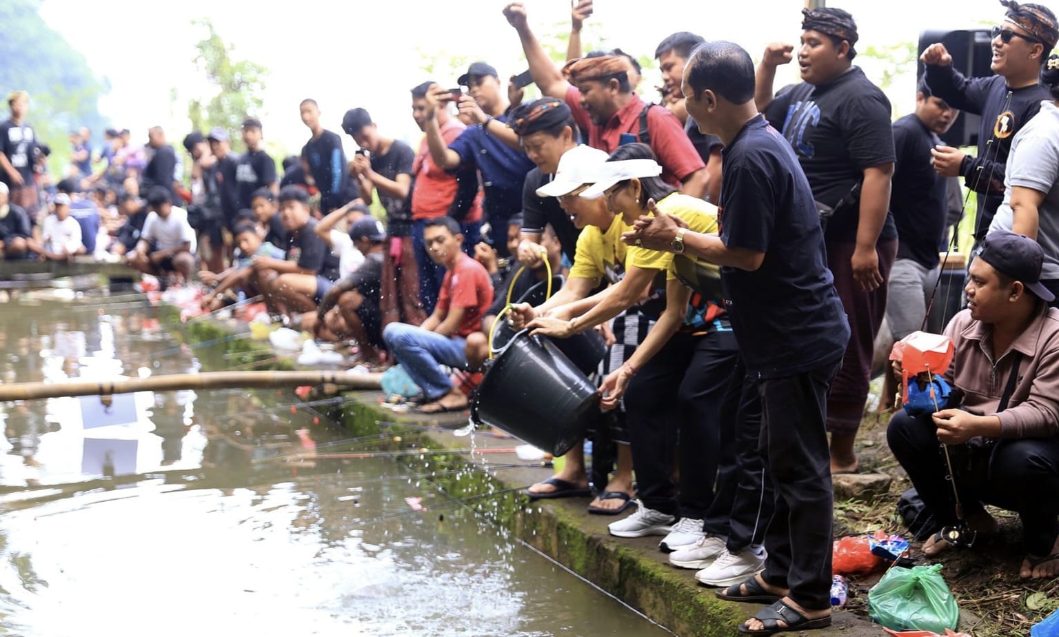 Bupati Satria Buka Lomba Mancing ST Werdhi Mandala Tusan